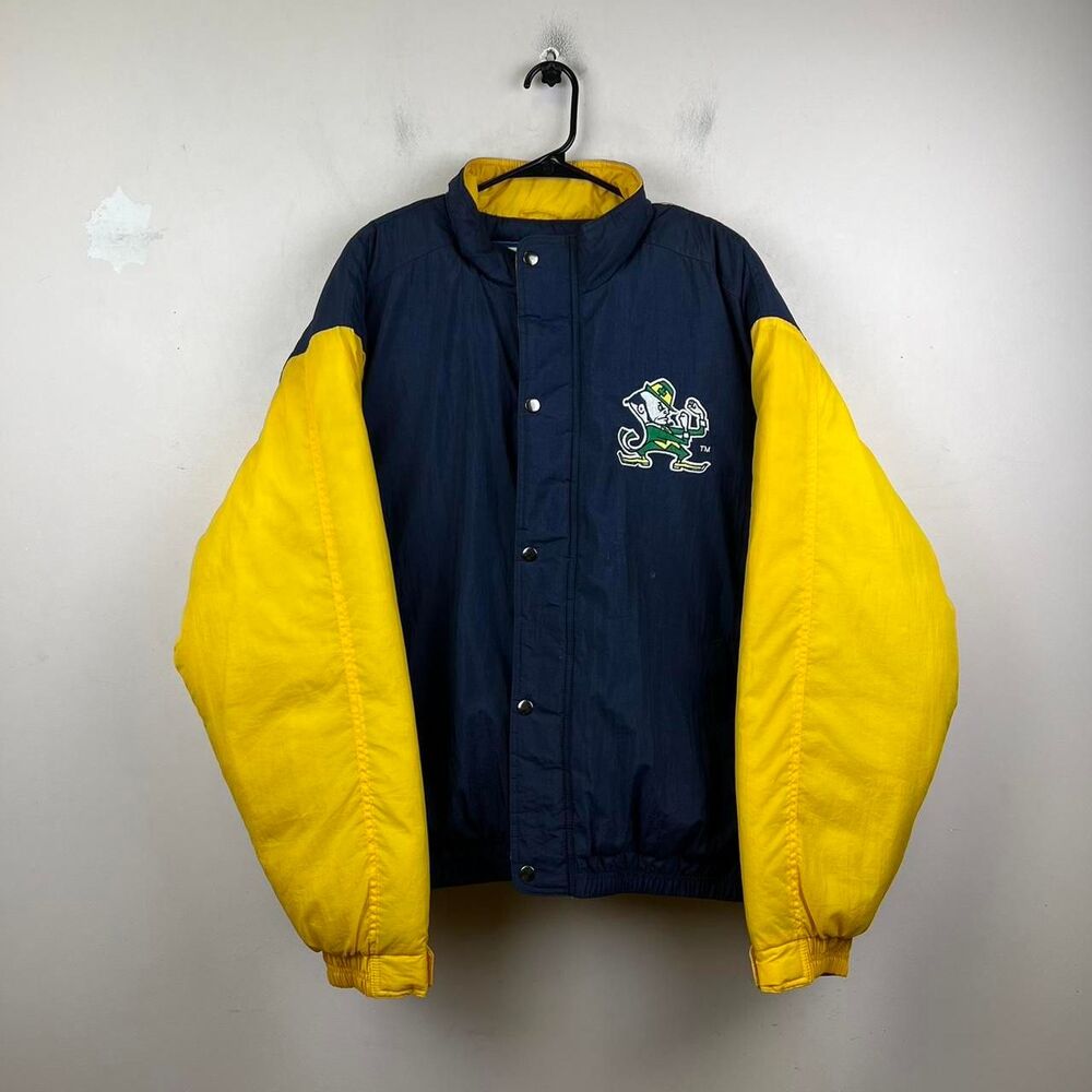 Vintage 90s Notre Dame Fighting Irish Bomber  Jacket Size XXL